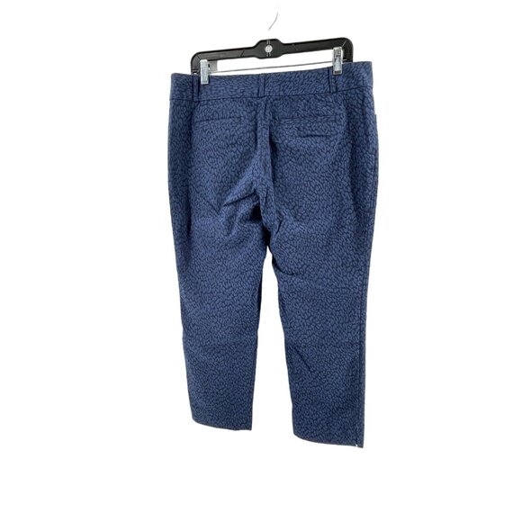 Banana Republic Jackson Fit Blue Flat Front Tapered Leg Crop Pants Size 33W - Picture 4 of 12